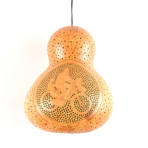 Pumpkin Lamp - Family on Bicycle