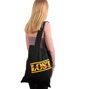 Tote bag with "Lost in Amsterdam" logo