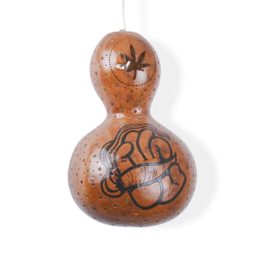carved pumpkin lamp | bulldog coffee shop | Lost in Amsterdam | weed 420 smoking culture  | handmade organic natural material