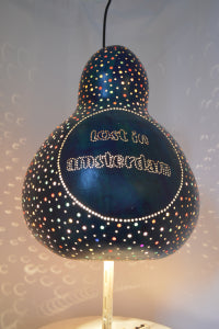 Unique handmade pumpkin lamp from Lost in Amsterdam 