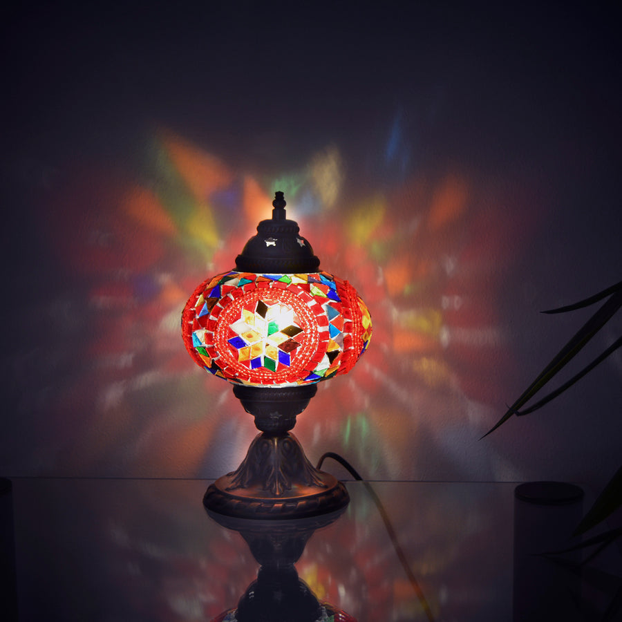 Multicolored Turkish side lamp